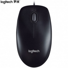 罗技LogitechM90黑色有线鼠标USB通用办公笔记本台式机